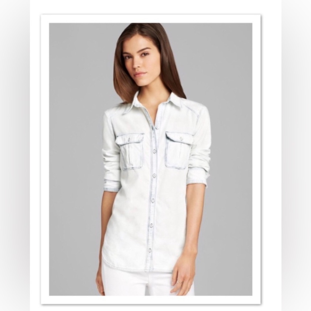 PAIGE Denim Kadie Button Down Shirt - Cape Cod, XS NWT!